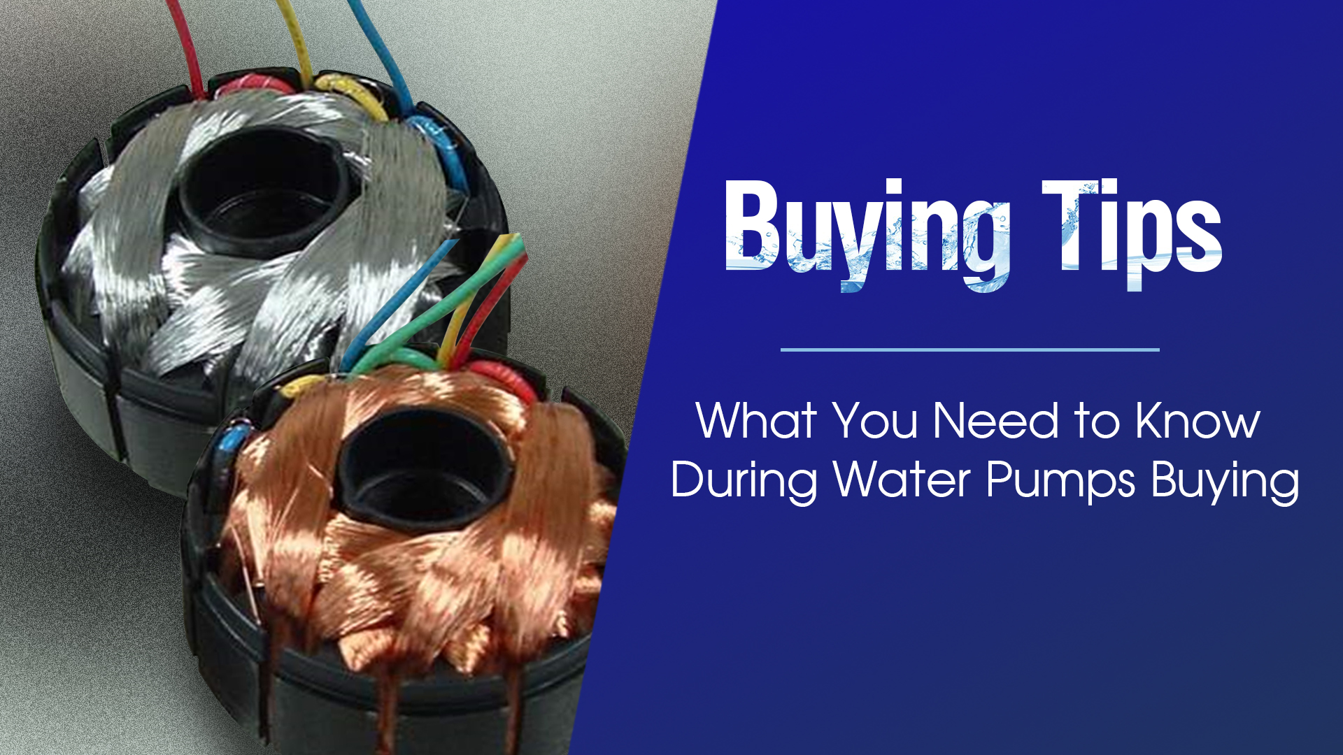 Save Money with Aluminum Wire Motors?  Here's What You Need to Know During Water Pumps Buying.