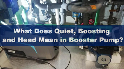 Pumping Up Your Knowledge:  What Does Quiet, Boosting and Pump Head Mean in Booster Pump Talk